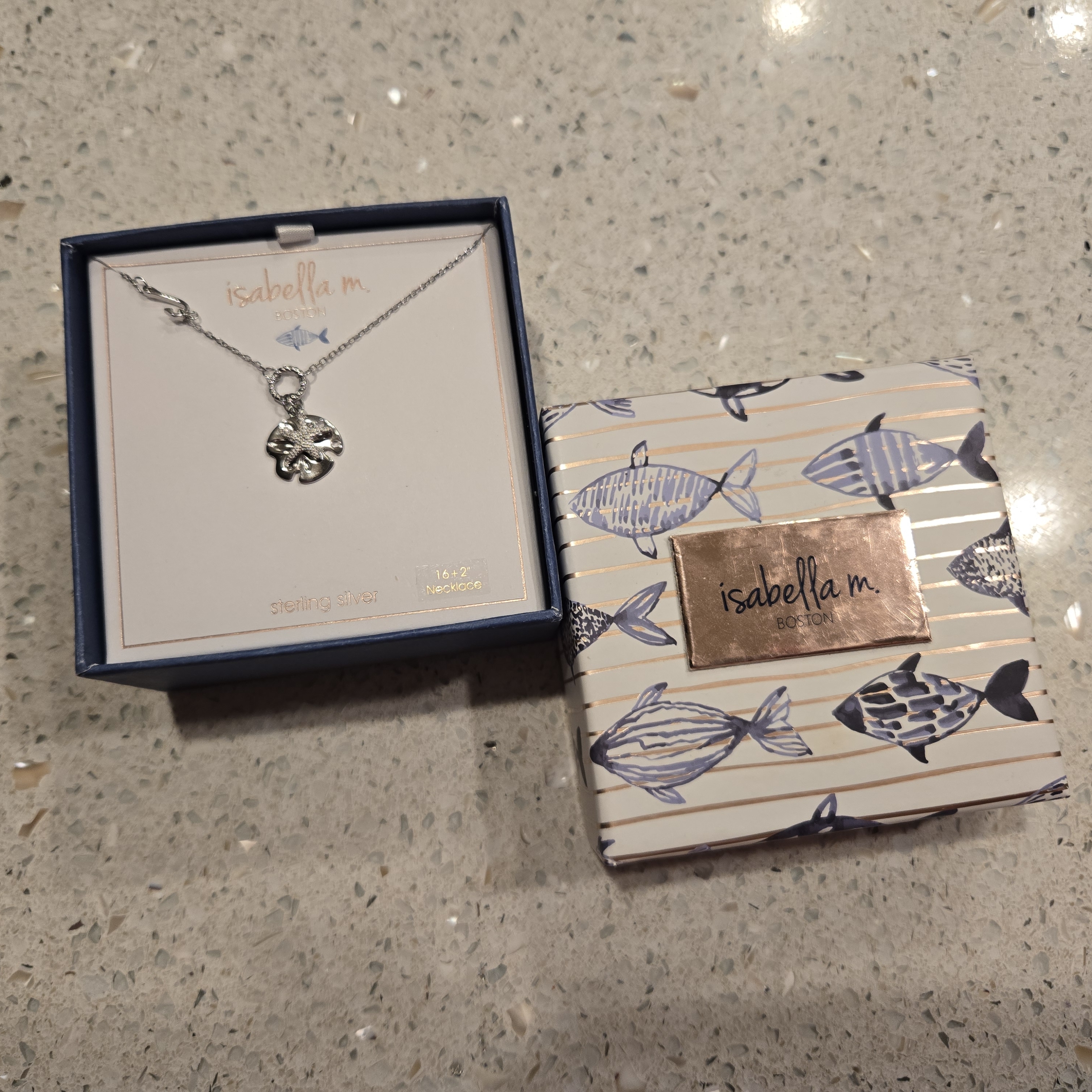 Nwt Isabella M. Sterling Silver Necklace With Pendant